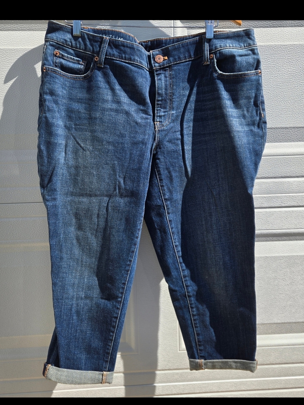 Talbots Women's Medium-Dark Blue Girlfriend Jeans - Picture 2 of 5